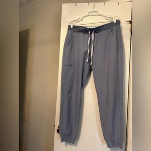 Figs size L vapor blue space dye high waisted Zamora jogger for sale!